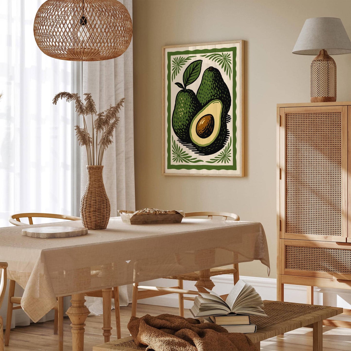 Green Avocado Kitchen Poster