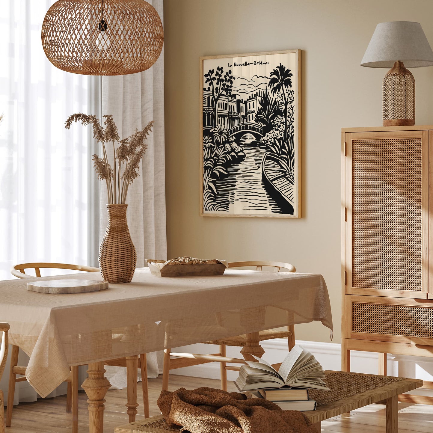 New Orleans Travel Cityscape Poster