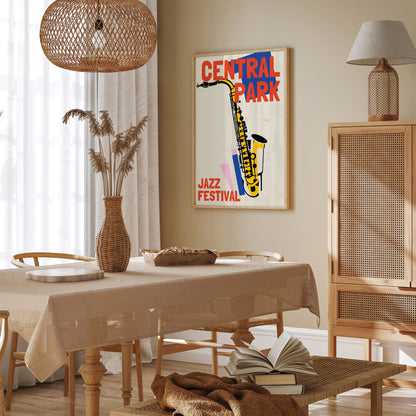 Central Park Jazz Festival Poster