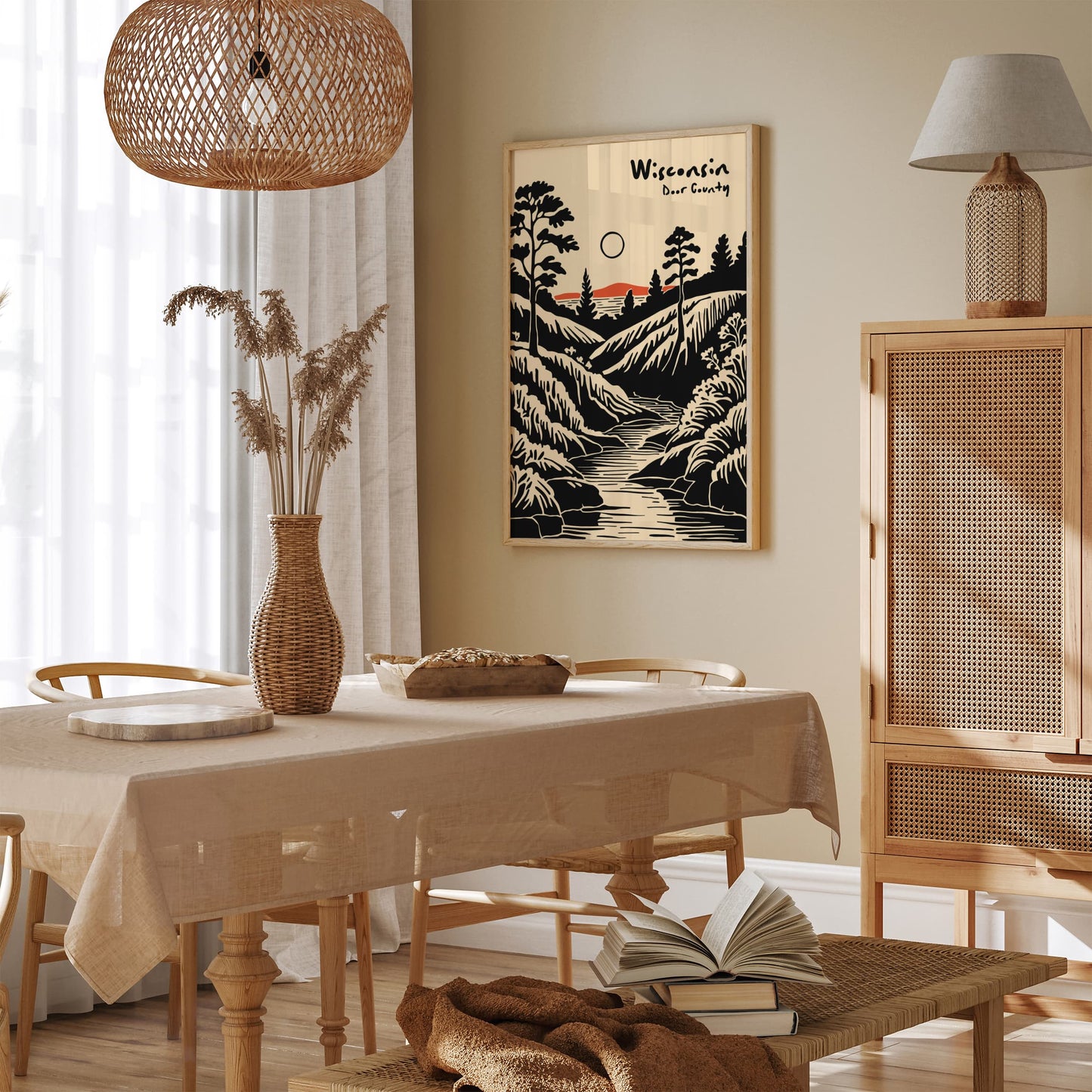 Door County Wisconsin Poster - Travel Wall Art