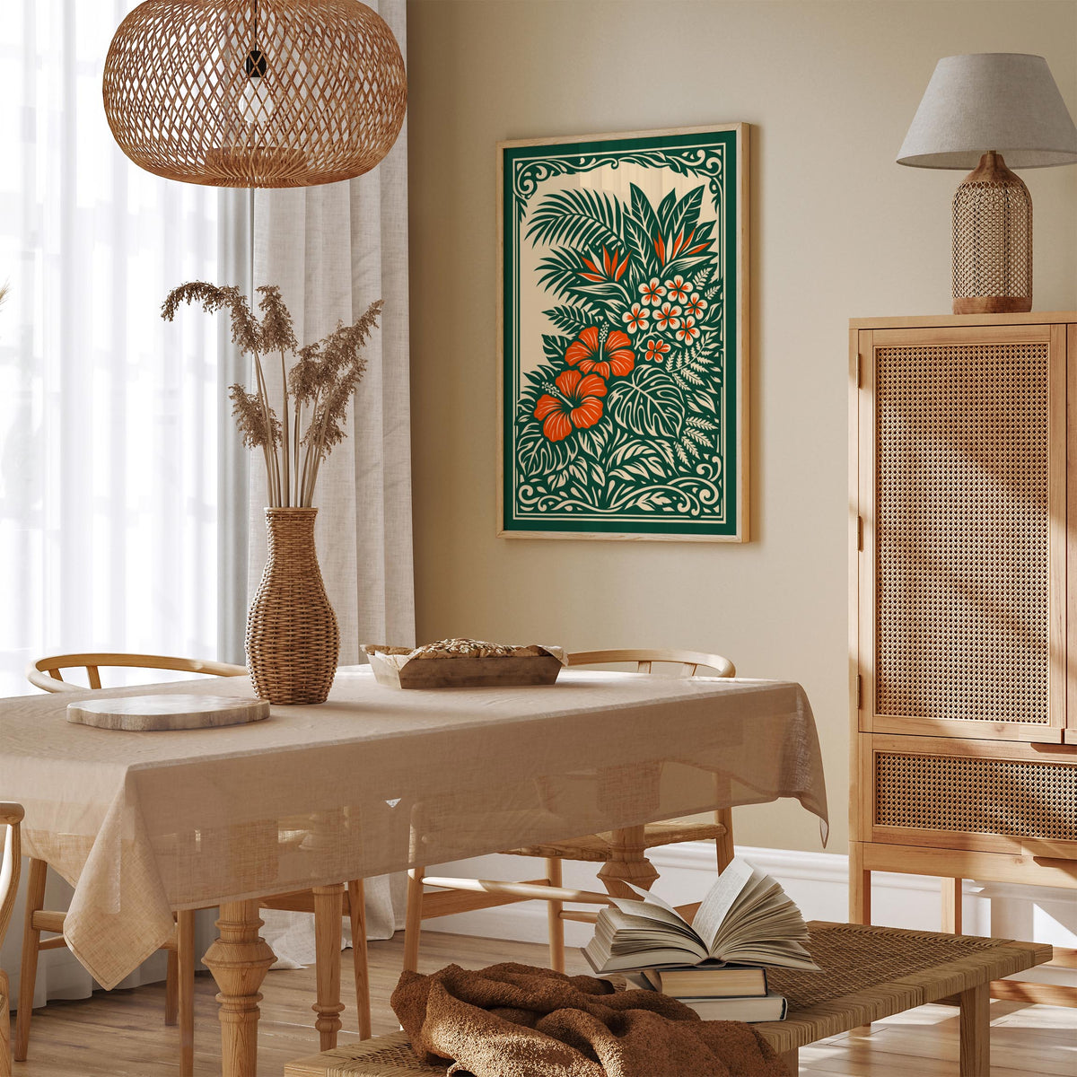 Hawaiian Tropical Nature Art Poster