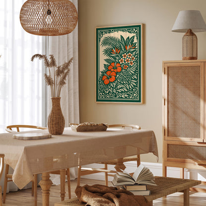 Hawaiian Tropical Nature Art Poster