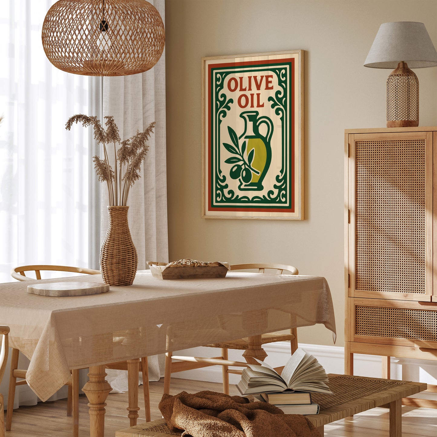 Olive Oil Poster - Rococo Restaurant Wall Decor