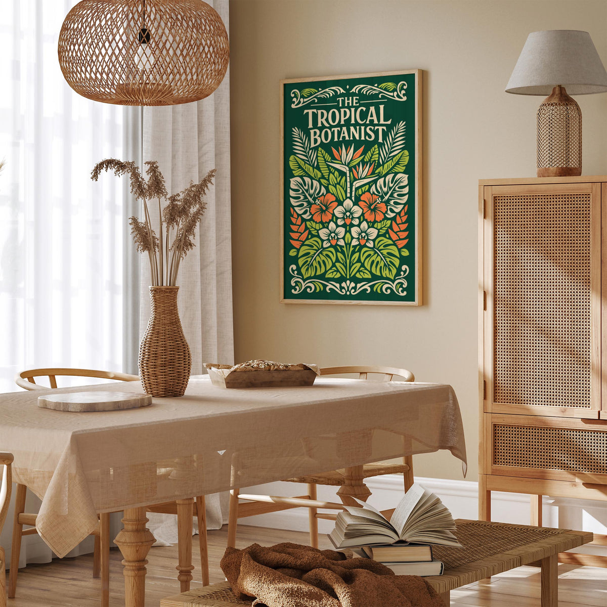 Tropical Botanist Botanical Art Poster