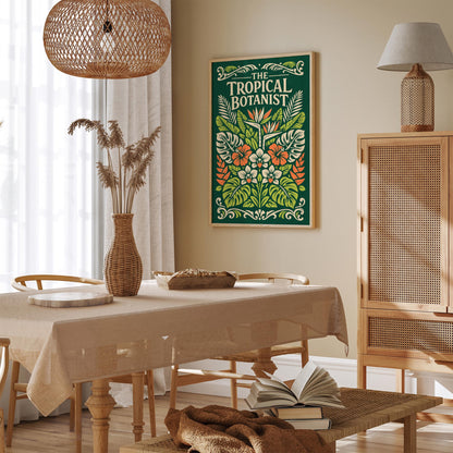 Tropical Botanist Botanical Art Poster
