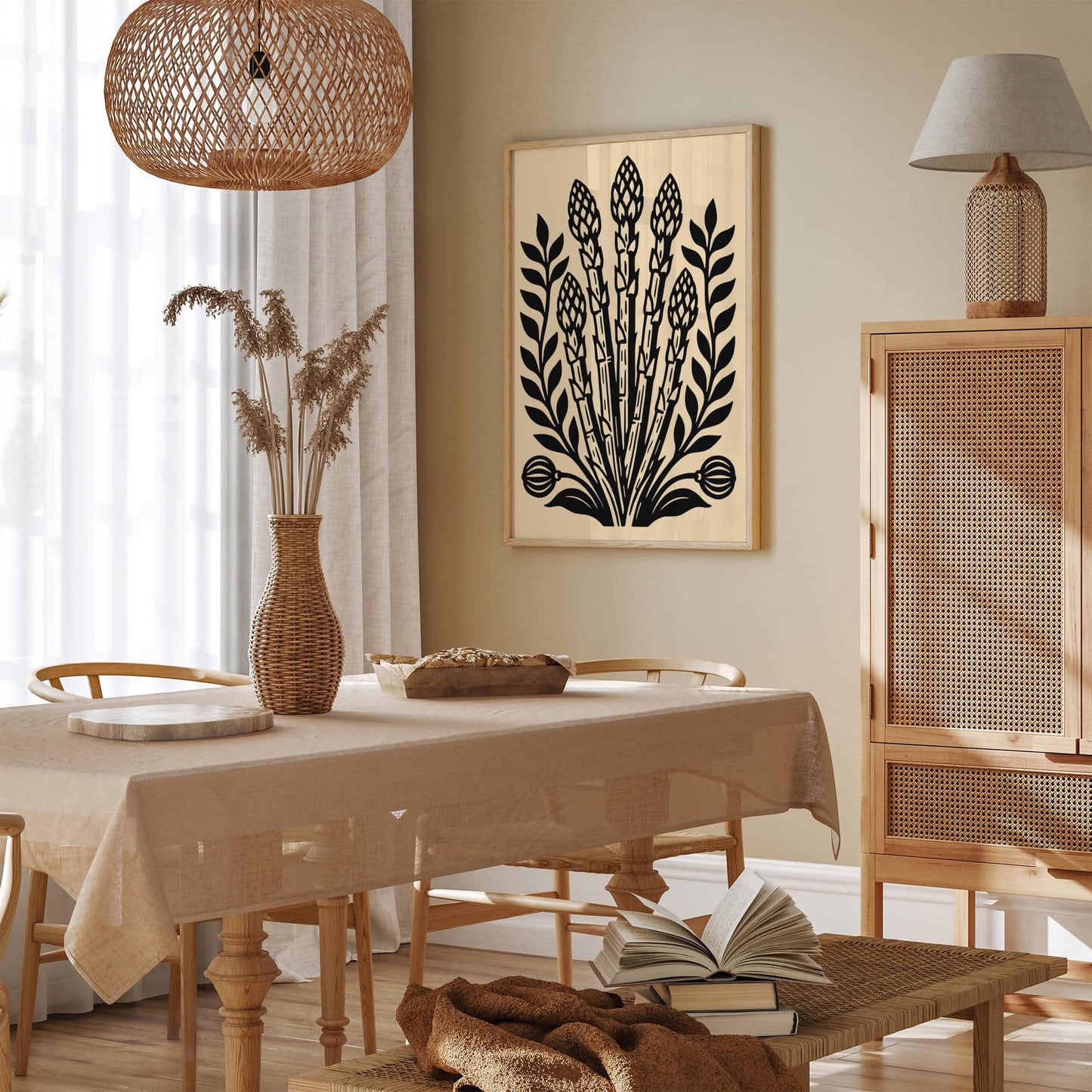 Asparagus Vintage Style Kitchen Art Print
