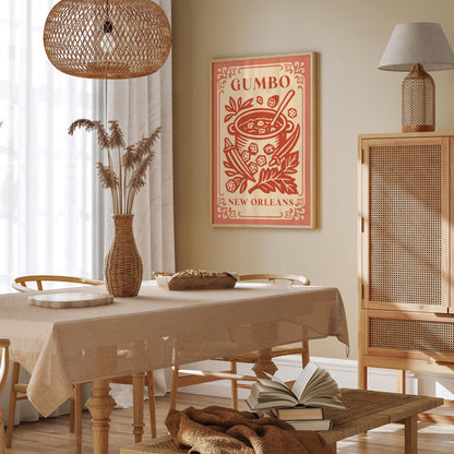 Gumbo New Orleans Poster - Louisiana Wall Art