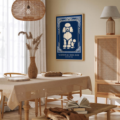 National Dog Day Poster – Cute Dog Wall Art Print
