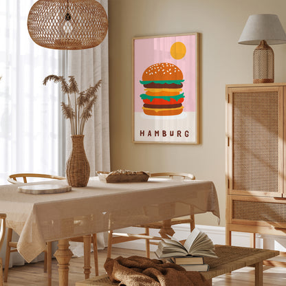 Hamburg, Hamburger Pop Art Poster