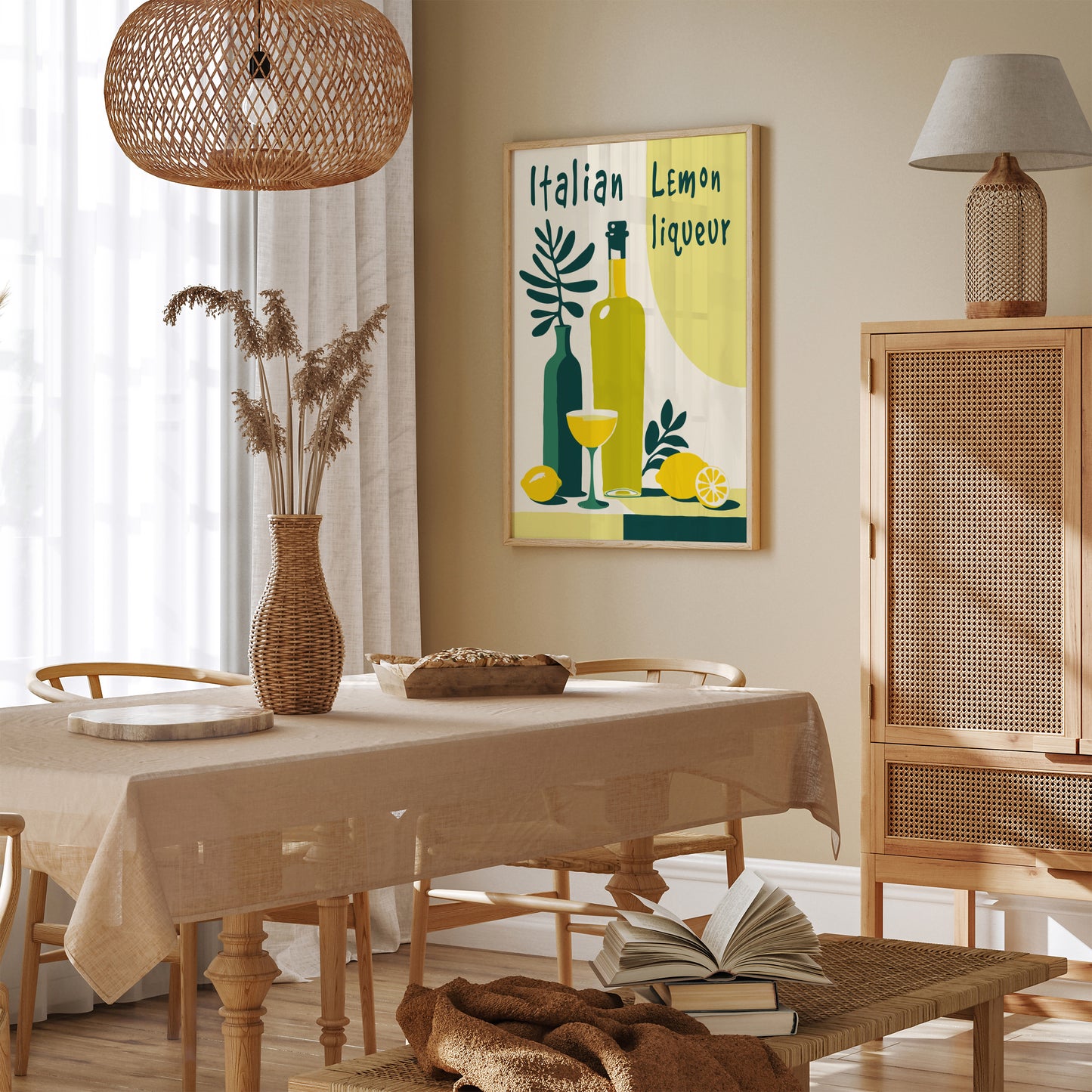 Italian Lemon Liquer Lime Cream Poster