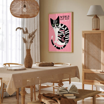 World Cat Day Poster - Cat Owner Gift