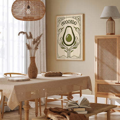 Green Avocado Kitchen Poster