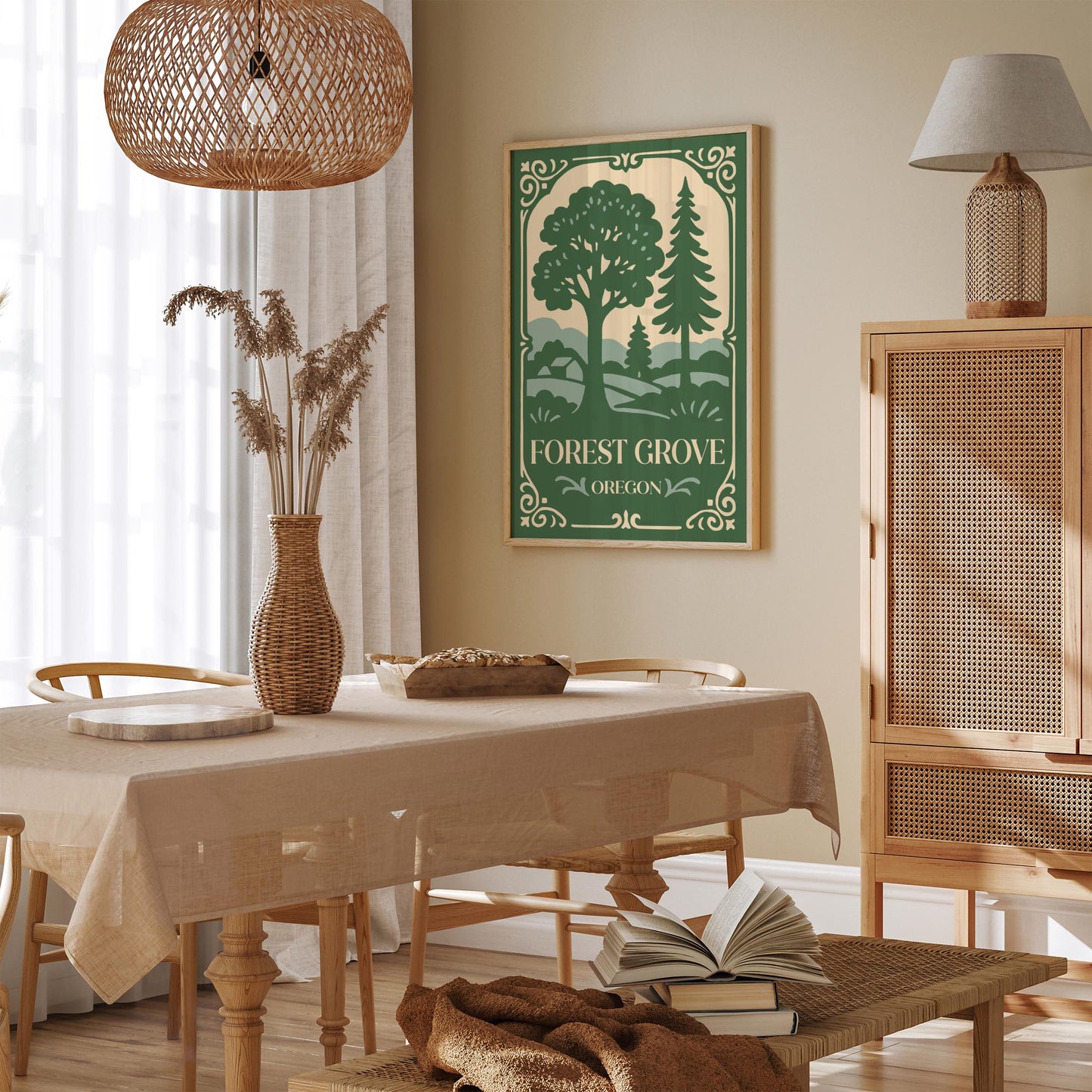 Forest Grove Oregon Travel Poster
