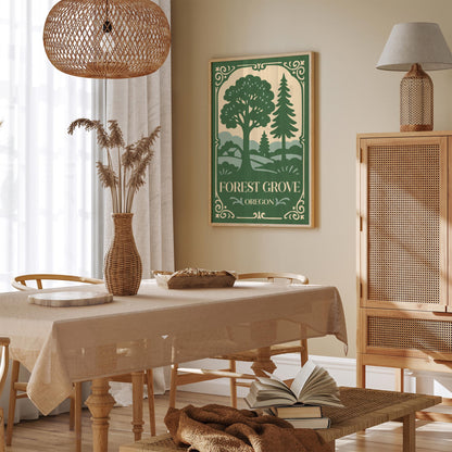 Forest Grove Oregon Travel Poster