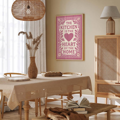 The Kitchen is the Heart of the Home Quote Print