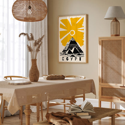 Egypt Travel Poster - Vintage Wall Art Print