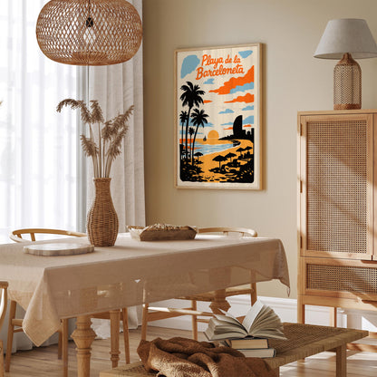 Playa de la Barceloneta Poster