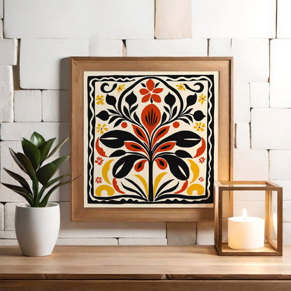Abstract Cut Outs Poster - Square Nature Wall Art