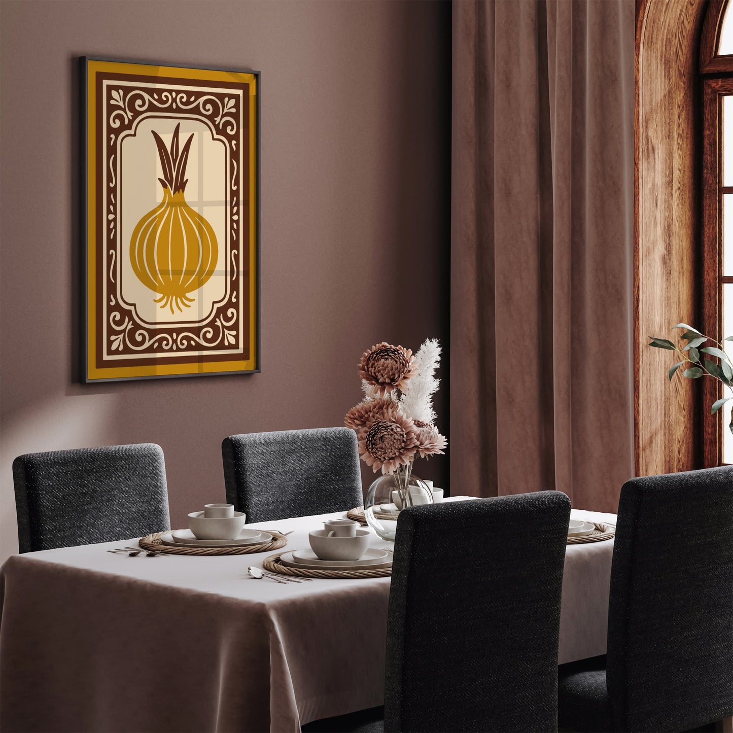 Onion Art Print - Farmhouse Wall Art for Kitchen Decor