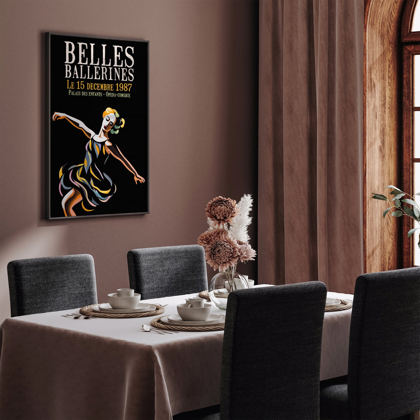 Belles Ballerines 1987 Ballet Advertising Poster