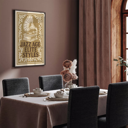 Jazz Age Elite Styles Music Poster