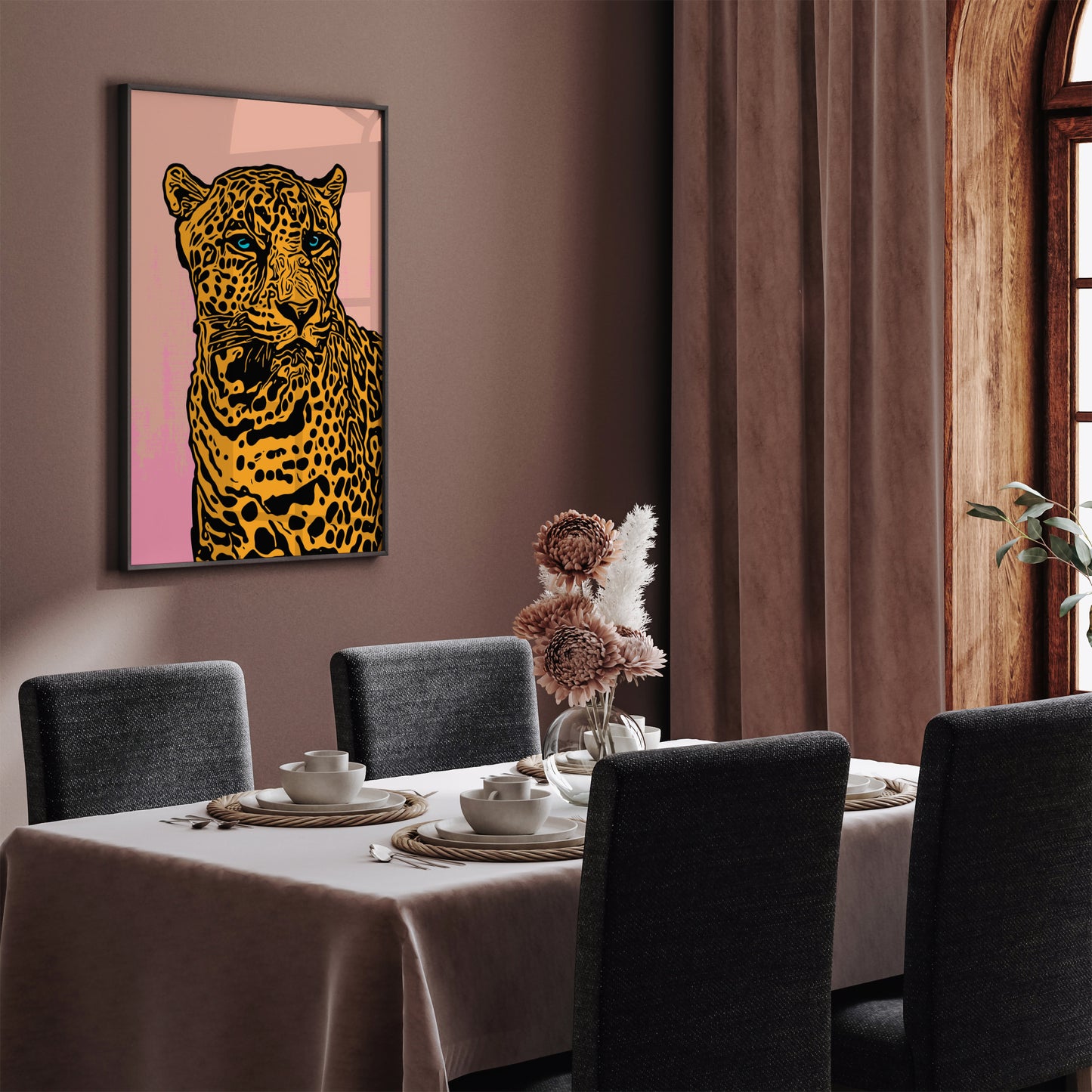 Pink Trendy Cheetah Art Print