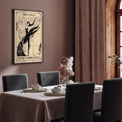 New York City Ballet Festival Art Poster