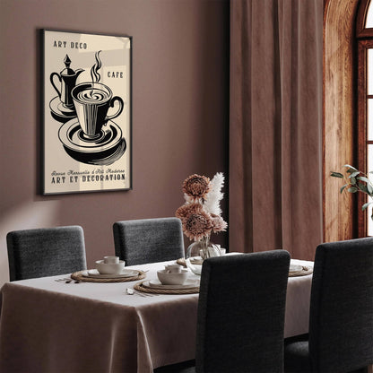 French Art Deco Cafe Poster