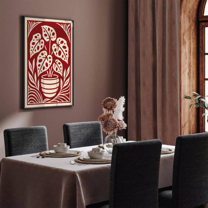 Begonia Maculata Floral Art Print