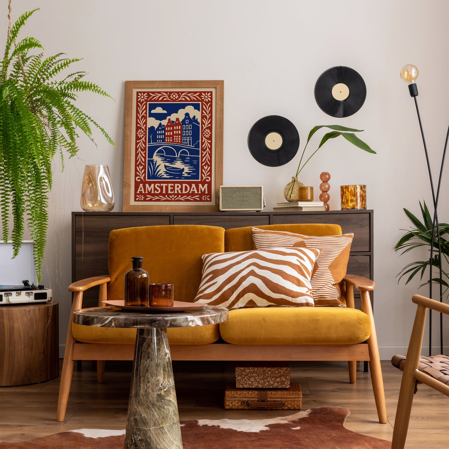 Amsterdam City Poster - Travel Art Print