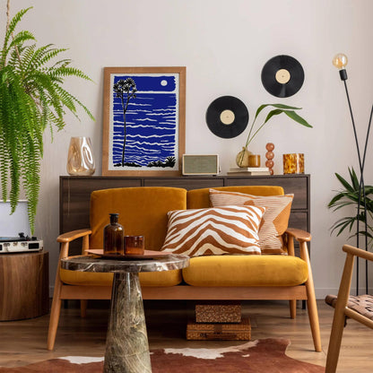 Abstract Blue Ocean and Sky Poster