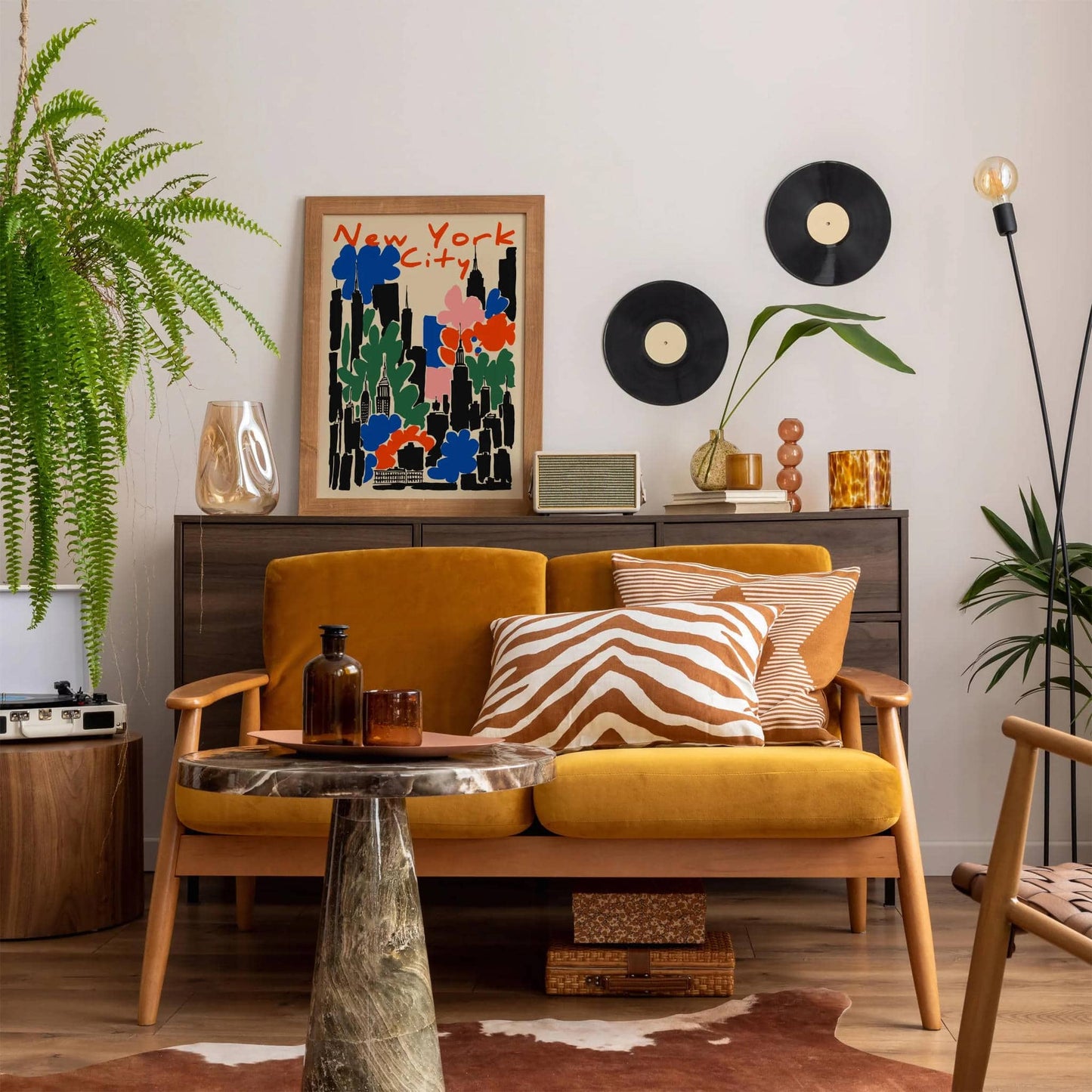 New York City Abstract Modern Poster