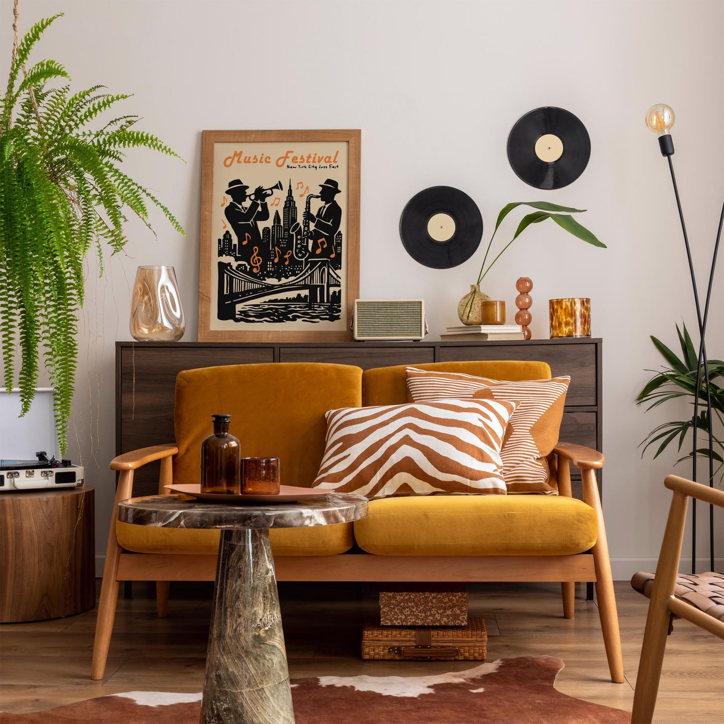 Music Festival Poster - Jazz Fest Retro Wall Art
