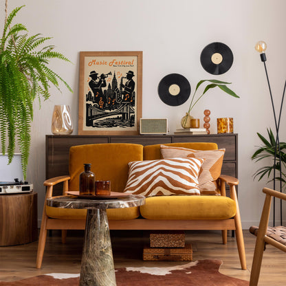 Music Festival Poster - Jazz Fest Retro Wall Art