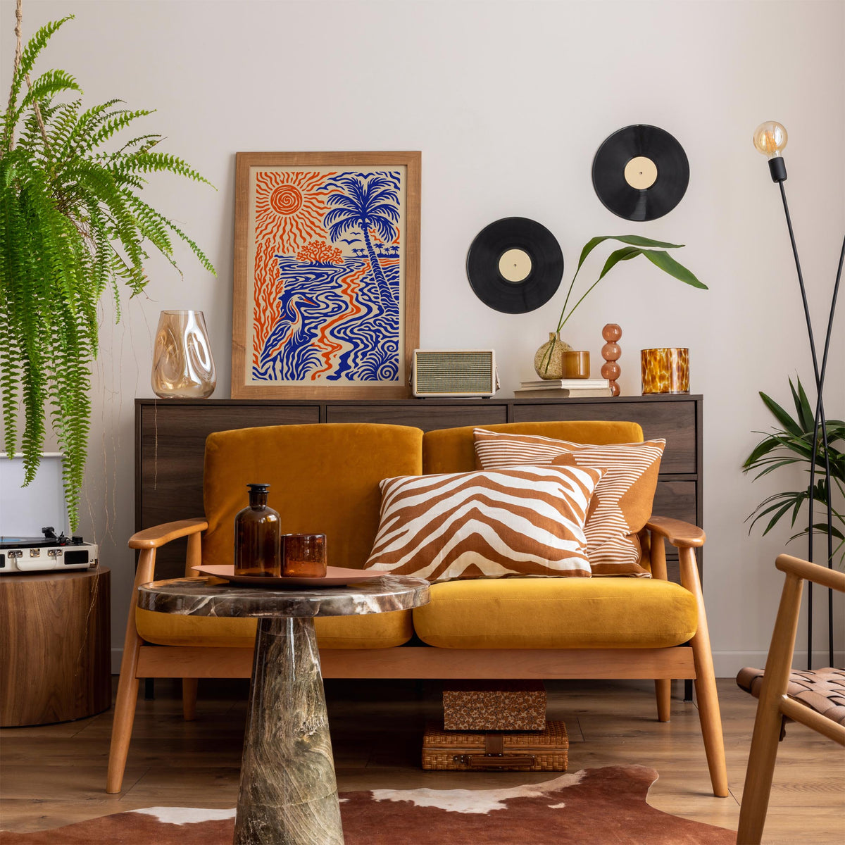 Florida Abstract Landscape Art Poster