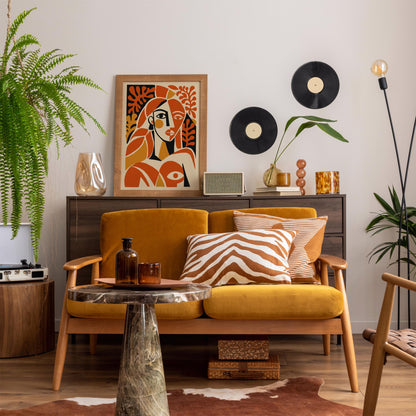Abstract Woman Portrait Poster – Modern Art Wall Print