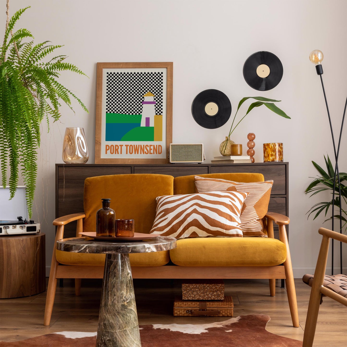 Port Townsend Poster - Mid Century Modern Wall Art