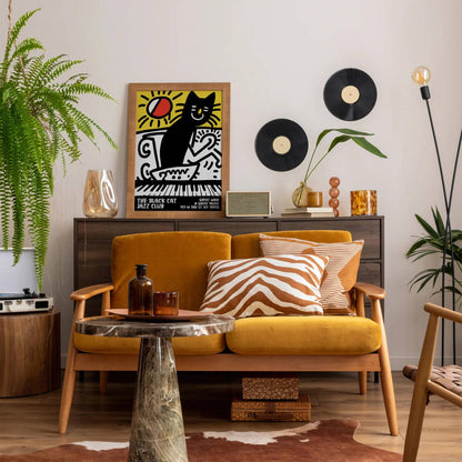 The Black Cat Jazz Club Retro Poster - HypeSheriff