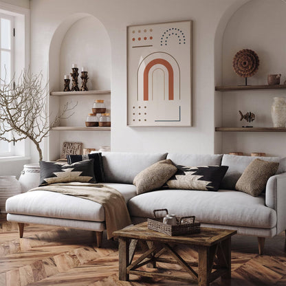 Modern Aesthetic Minimalist Art Print in Neutral Tones