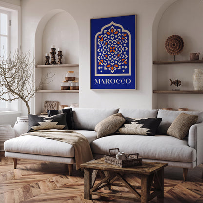 Marocco Abstract Travel Poster