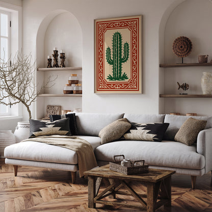 Cacti Art Print - Rococo Botanical Wall Art Poster