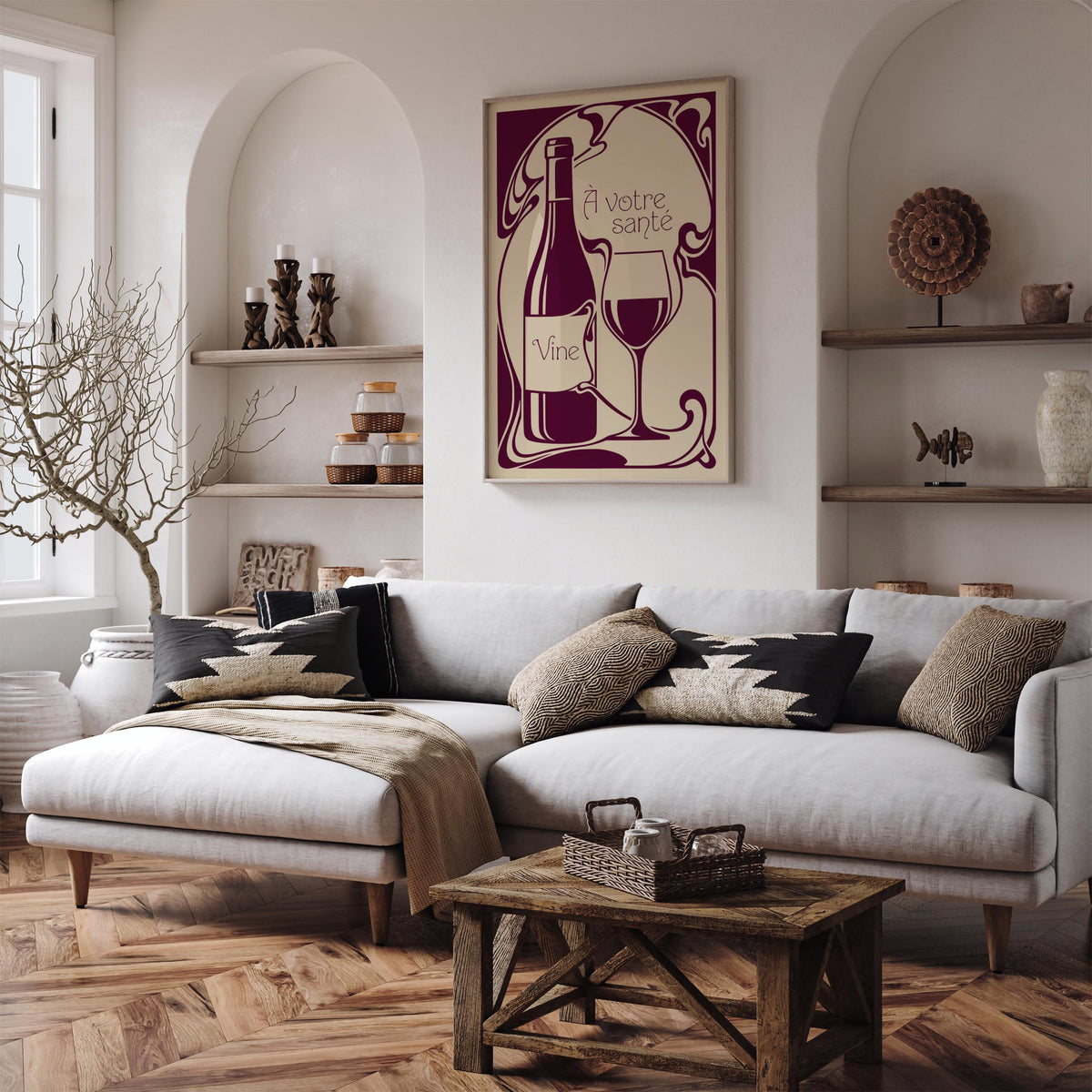 French Wine Kitchen Poster
