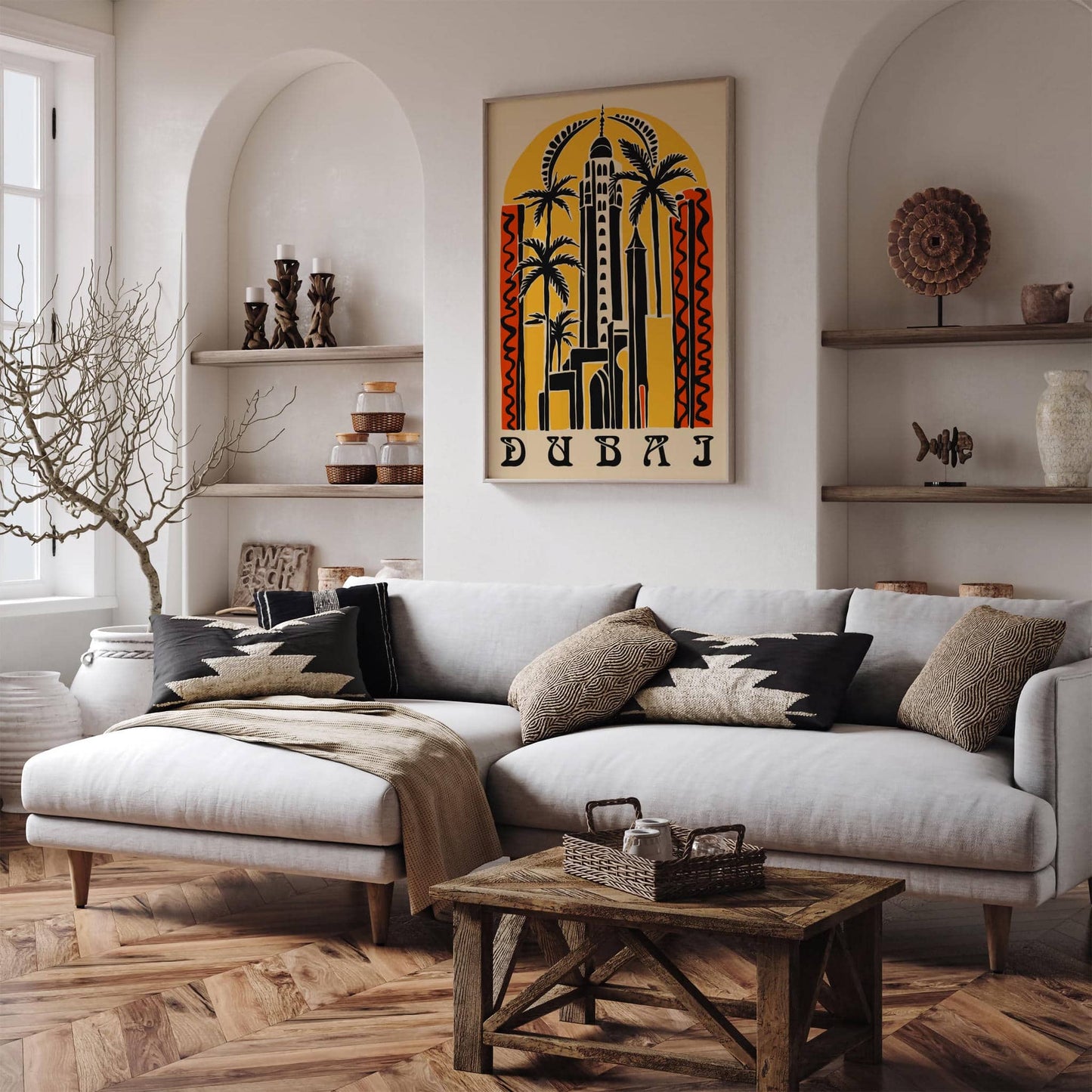 Dubai Eclectic Travel Poster