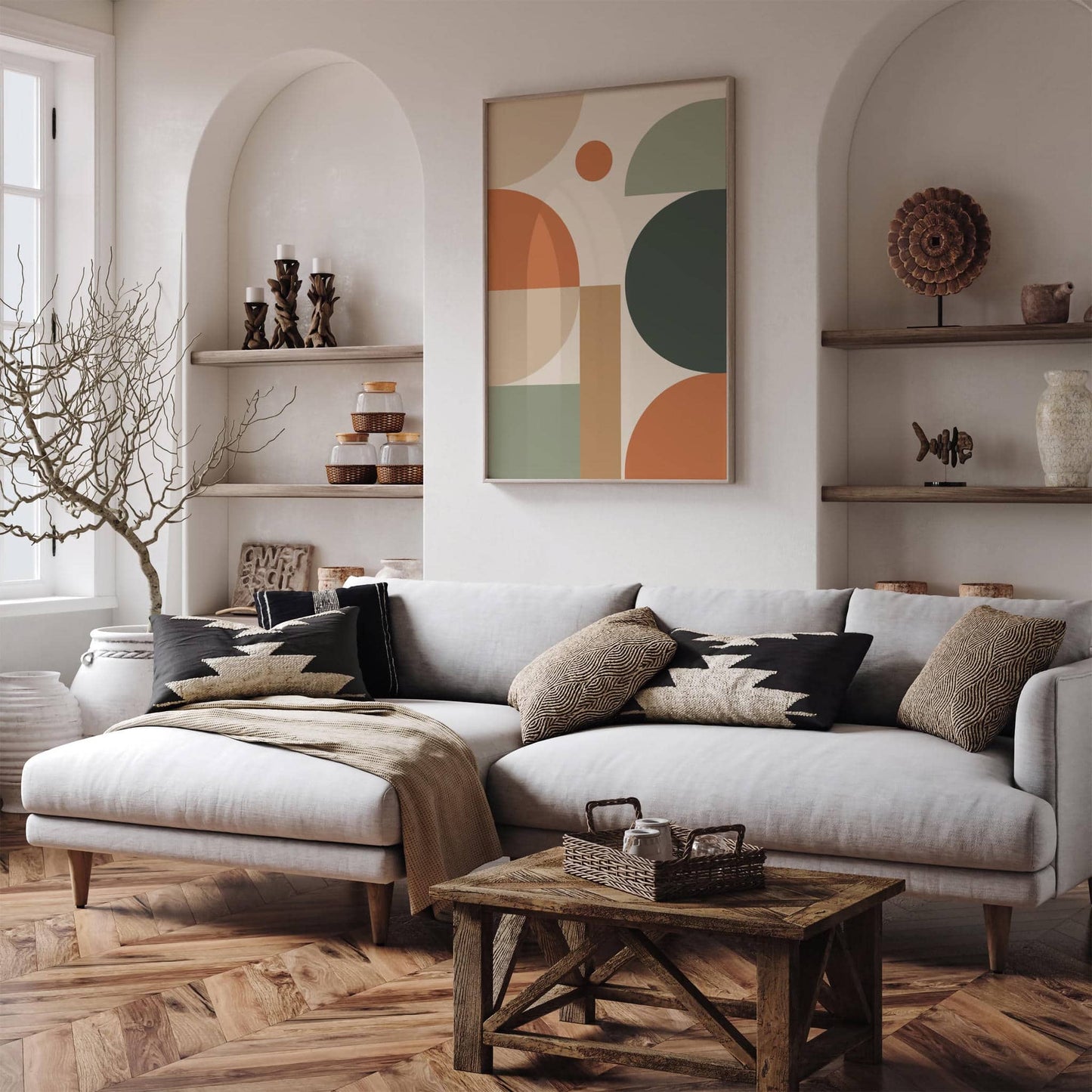 Modern Aesthetic Geometric Art Print