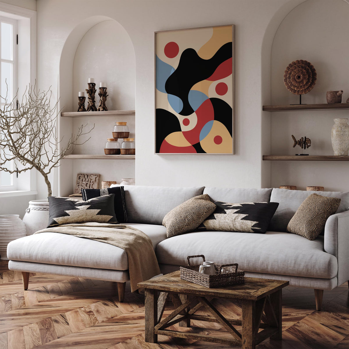 Mid Century Modern Abstract Wall Art