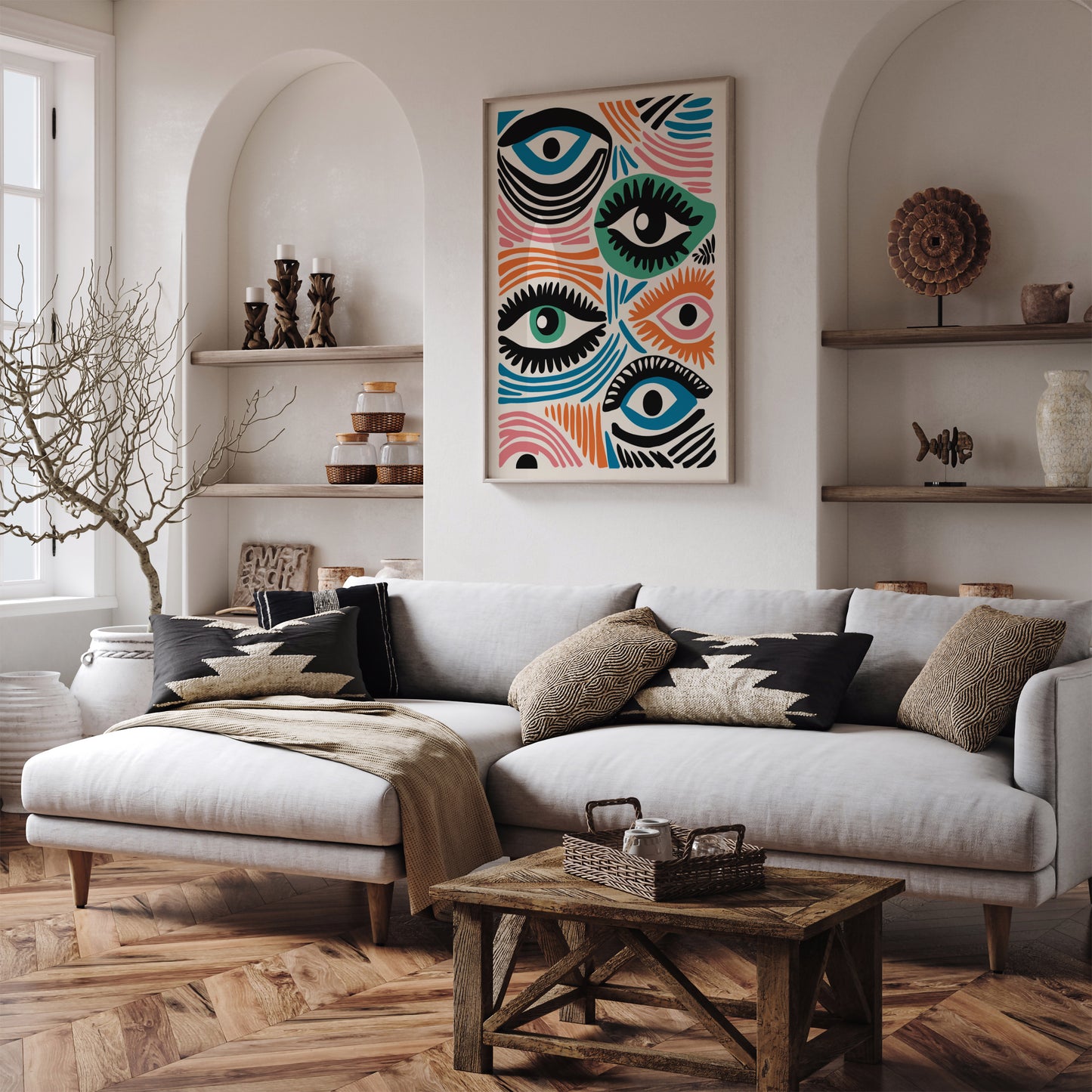 Pop Art Eyes Wall Art Print 2024