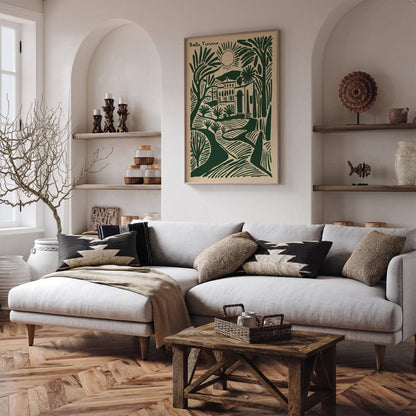 Bella Toscana Green Travel Landscape Poster