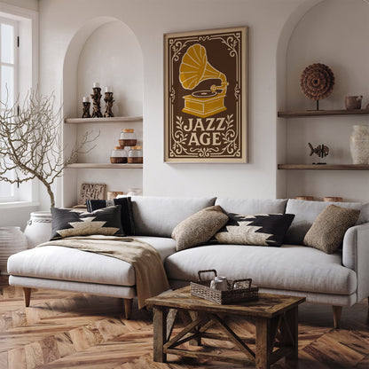 Jazz Age Music Poster - Gramophone Art Print