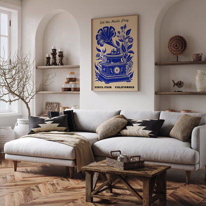 California Vinyl Fair Music Vintage Poster