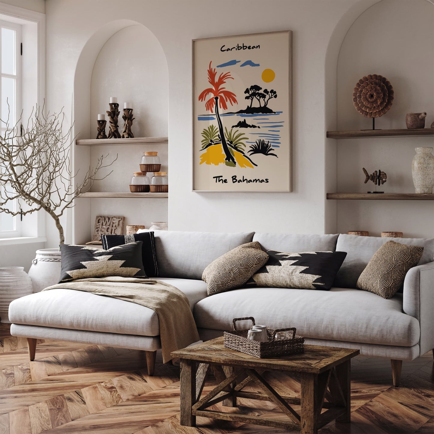 Caribbean The Bahamas Travel Poster